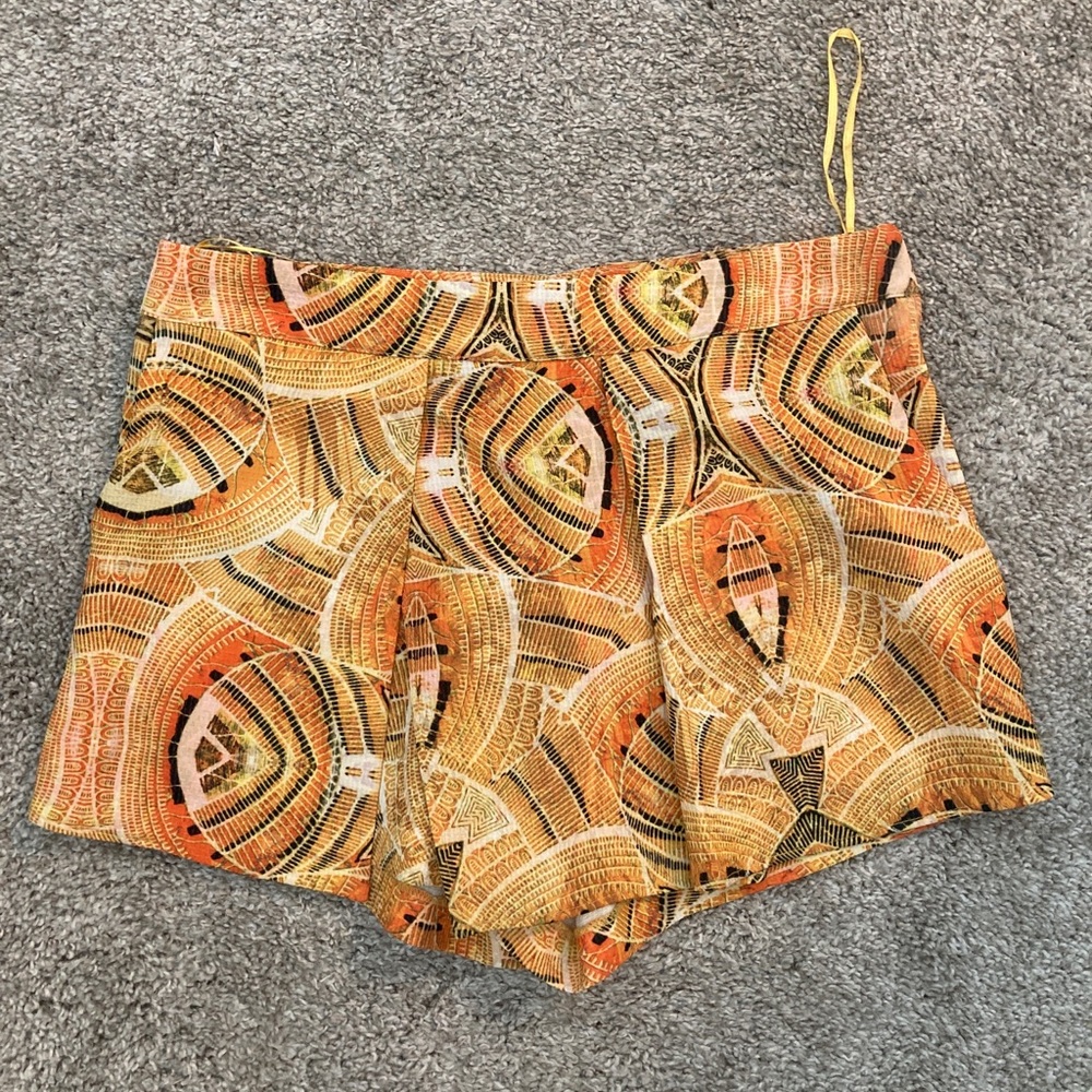 Yellow Zara shorts